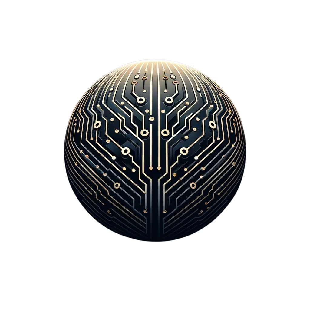 Pro AI Solutions circuit-sphere emblem
